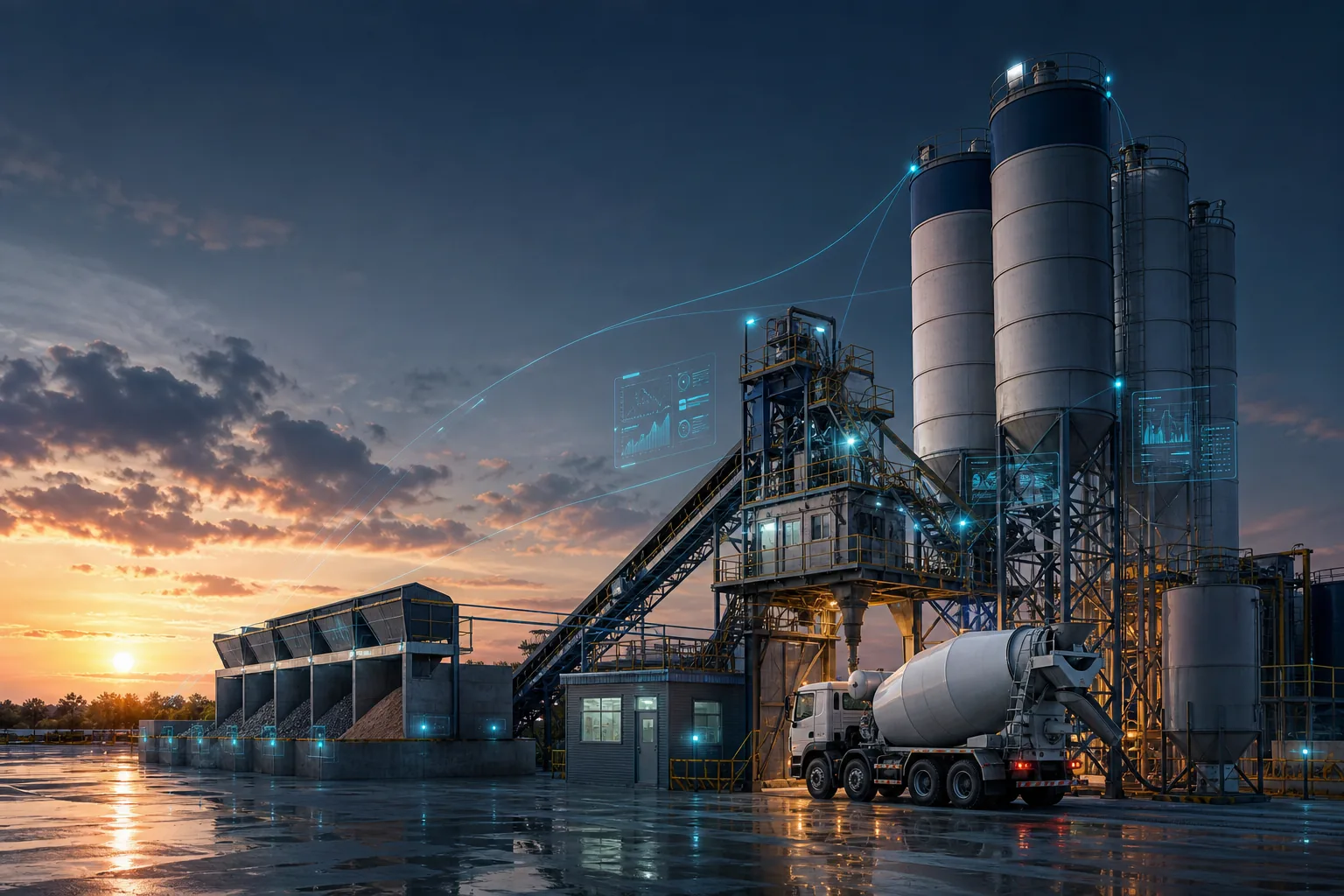 Ready-mix concrete batching plant