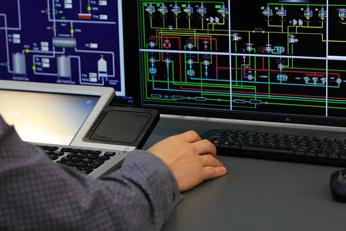 Industrial SCADA control system